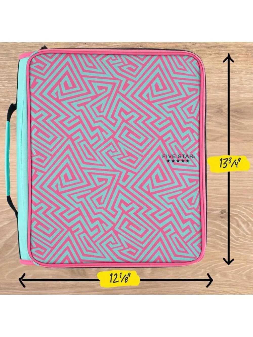 2-Inch Zipper Binder Organizer with O-Rings, Multi-Access & 5-Tab File Folder